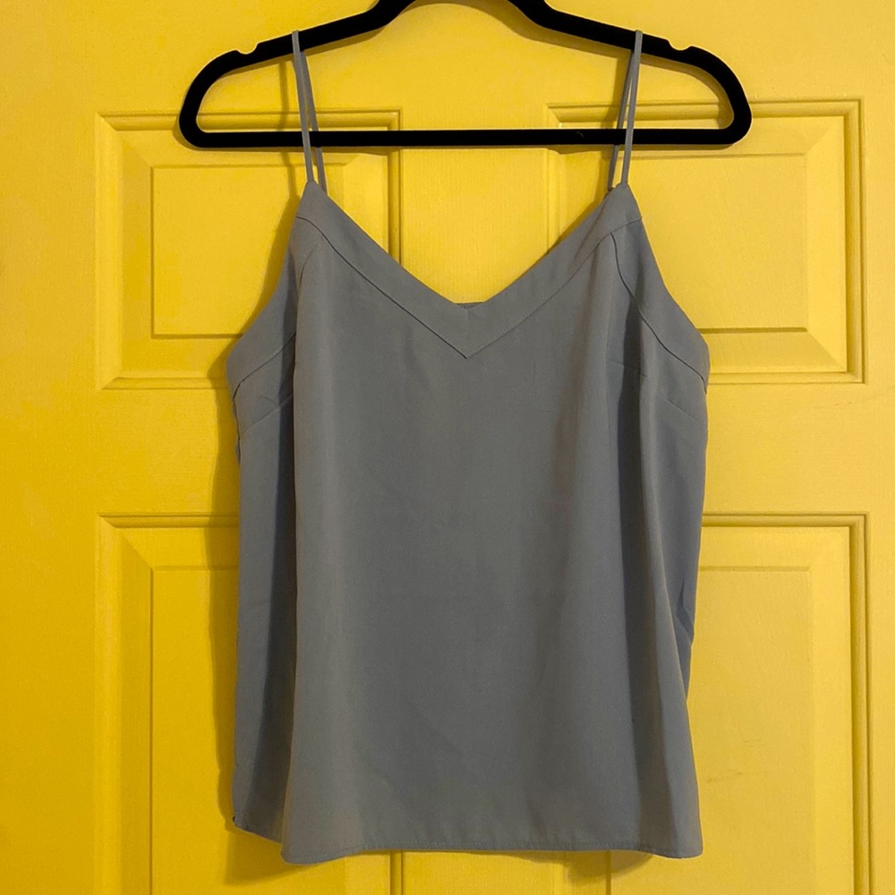 Top Shop Dressy Vneck Blouse in Green